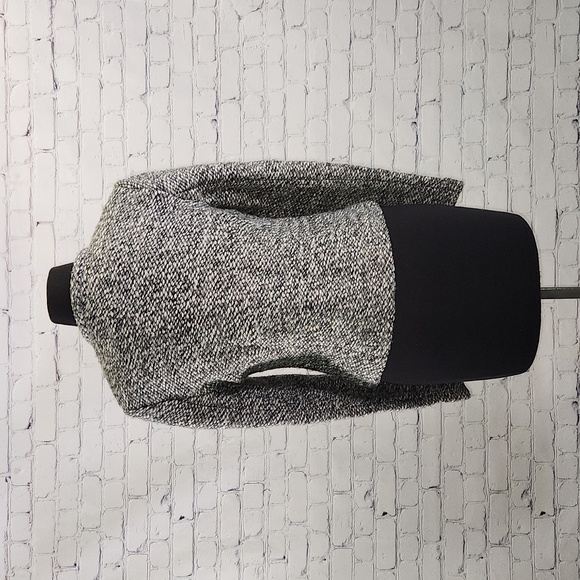 LOFT Wool Sweater Blazer with Faux Leather Pockets -Size 6 - Picture 3 of 12